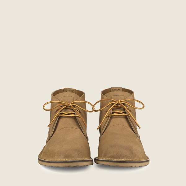 Heritage Sko Herre - Red Wing Weekender - Chukka Muleskinner Læder - Khaki - MHLGTE-613